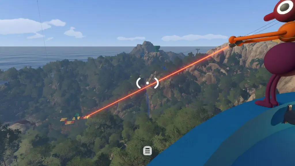 Players moving through the Blue Tower obstacle course