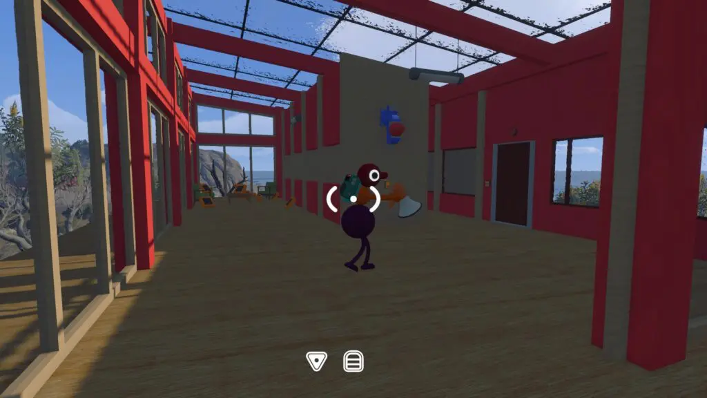 A player using the megaphone in the Yellow Tower Music Room
