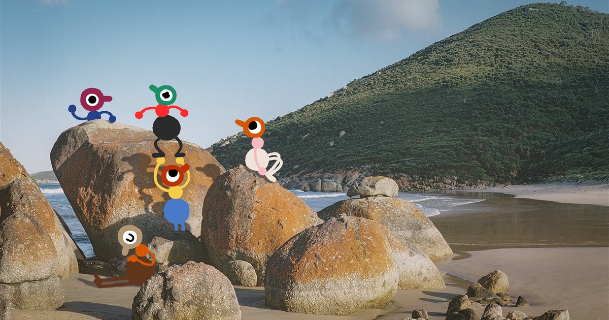 Friends exploring the outdoor world of Big Walk